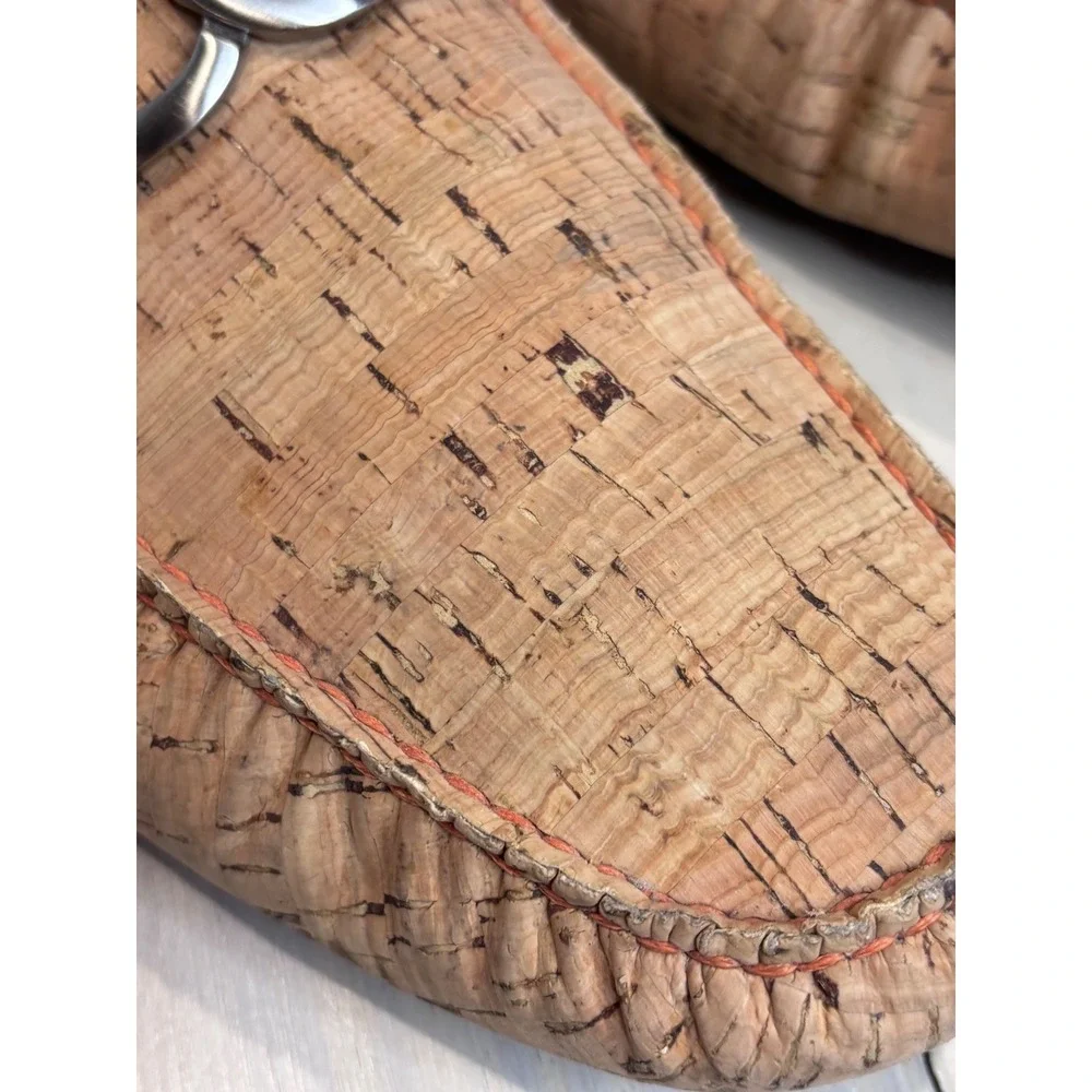 Donald J Pliner Derrik Mens 11.5M Natural Cork Driving Loafers Bit Moccasins